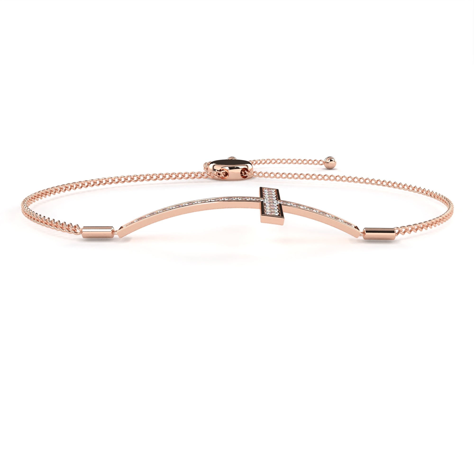Solitairekart 0.33ct Round Cut Natural Diamond Bracelet-HI Color. VS-SI Clarity